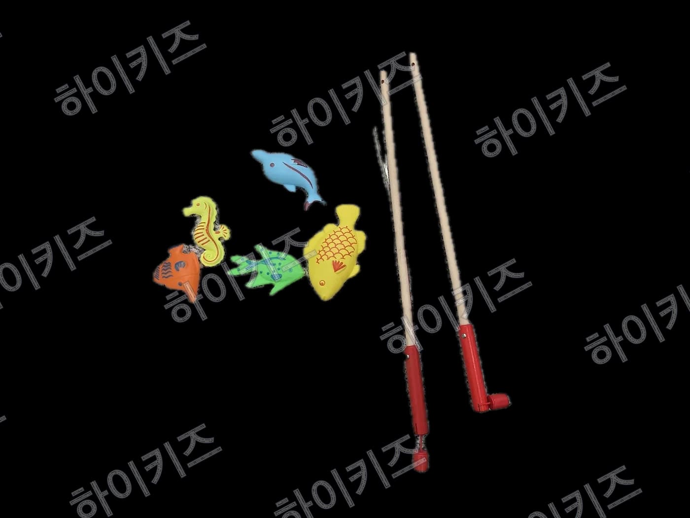 낚시대 · 물고기 세트(빨강)